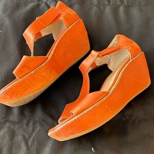 Camper wedge orange Sandler